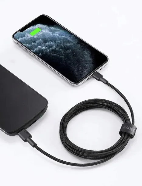 aukey-cb-cl03-nylonowy-kabel-usb-c-lightning-2m-pd-stan-nowy