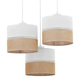 kaskada-lampa-wiszaca-tuby-linobianco-6575-tk-lighting-juta-biala-brazowa