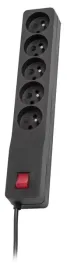 lestar-listwa-zasilajaca-przepieciowa-zx-510-5szt-gniazd-czarny-50m