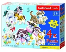puzzle-4w1-4567-maxi-zwierzeta-z-dziecmi-b-04218