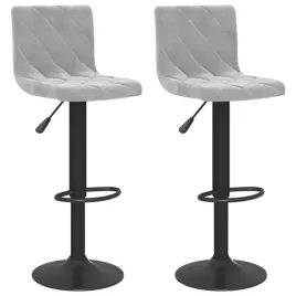 stolki-barowe-2-szt-jasnoszare-obite-aksamitem