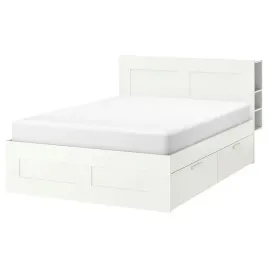 ikea-brimnes-rama-lozka-z-pojemnikiem-zaglowek-bialy-leirsund-160x200-cm