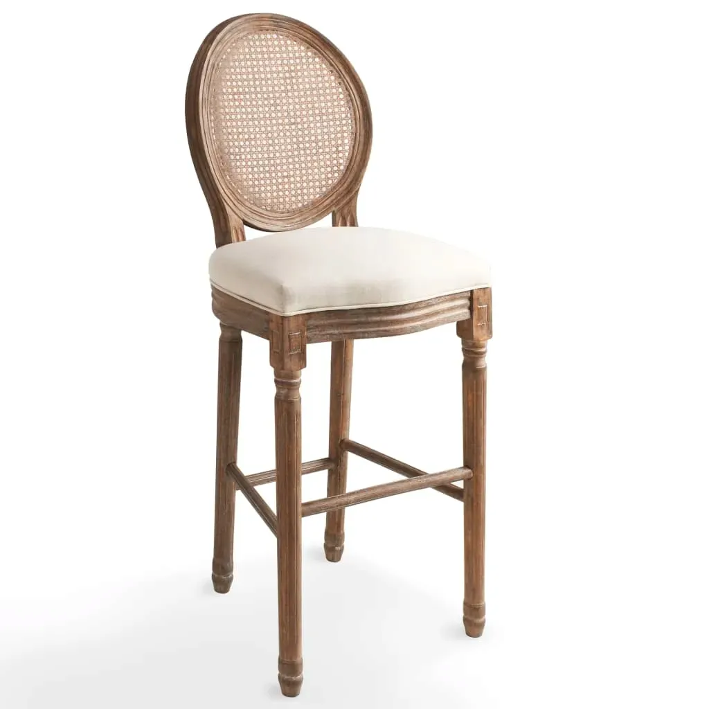 stolki-barowe-2-szt-biale-len-stan-nowy