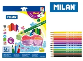 kredki-olowkowe-trojkatne-maxi-milan-12-kolorow