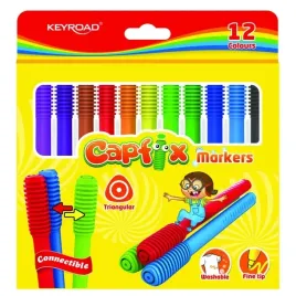 flamastry-keyroad-capfix-markers-zmywalne-12-kolorow
