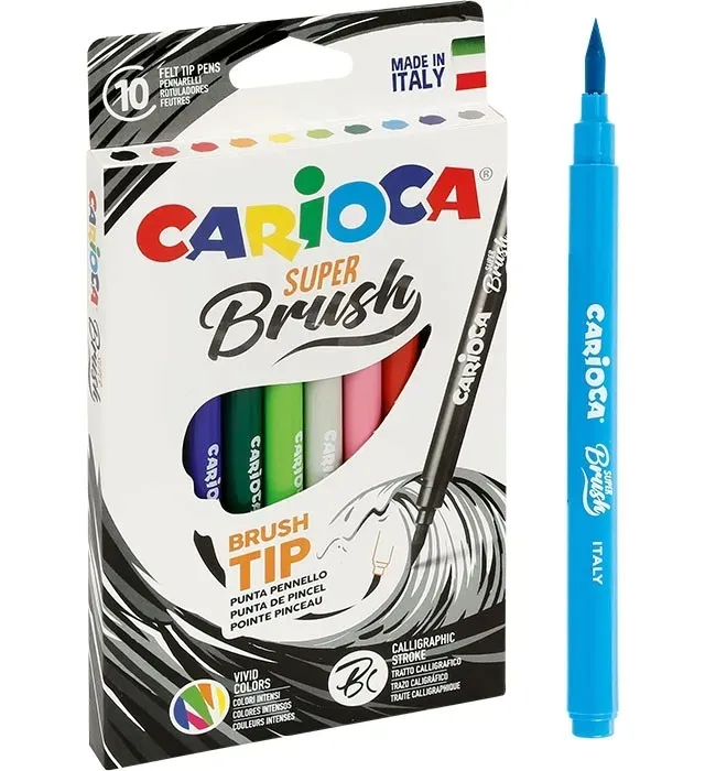 pisaki-brush-tip-carioca-10-kolorow-stan-nowy