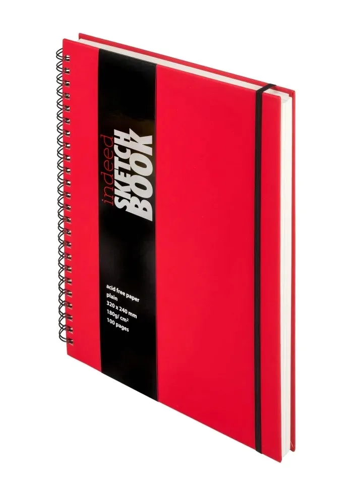 szkicownik-notes-a4-czerwony-stan-nowy