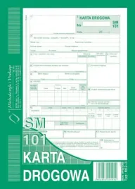 karta-drogowa-samochod-osobowy-a5-sm-101-a5