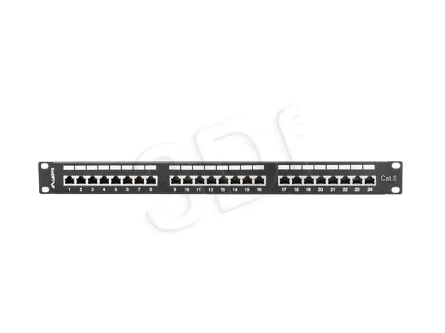 patch-panel-lanberg-pps6-1024-b-1u-kat-6-24xrj-45-stan-nowy