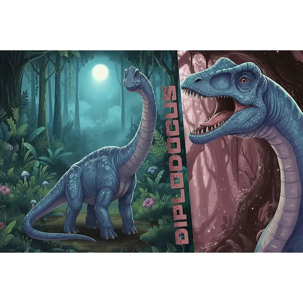 puzzle-100-dino-world-diplodocus-trefl-stan-nowy