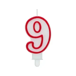 swieczka-tortowa-cyfra-9-biala-z-czerwonym-konturem