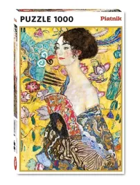puzzle-1000-klimt-dama-z-wachlarzem
