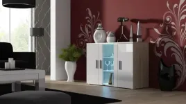 komoda-120cm-soho-s7-dab-sonoma-bialy-polysk