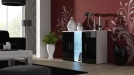 komoda-120cm-soho-s7-bialy-czarny-polysk