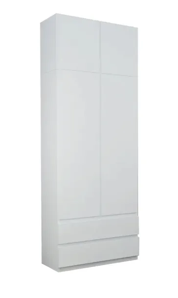SZAFA KAMIL BIAŁA - 242 CM + NADSTAWKA