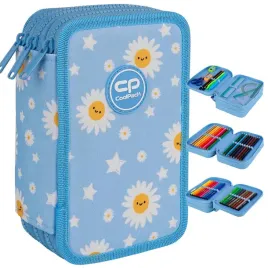coolpack-piornik-trzykomorowy-z-wyposazeniem-jumper3-daisy-sun-f067834