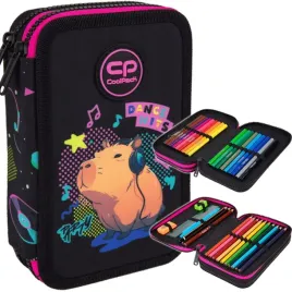 coolpack-piornik-dwukomorowy-wyposazeniem-jumper2-capybara-music-f6961