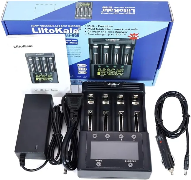 Uniwersalna Ładowarka LiitoKala Lii-600 do Baterii Akumulatorów 18650 26650