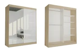 szafa-2d-lisa-160-cm-sonoma-lustro-lacobel