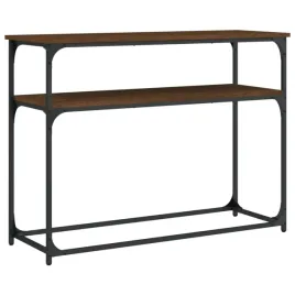 stolik-konsolowy-brazowy-dab-100x355x75-cm