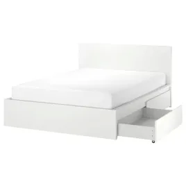 ikea-malm-rama-lozka-z-4-pojemnikami-bialy-leirsund-180x200-cm