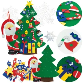 choinka-filcowa-z-mikolajem-i-ozdobami-diy-90-cm