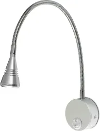 lampa-led-scienna-do-czytania-kinkiet-regulowany-metal-3w-wylacznik-srebrna