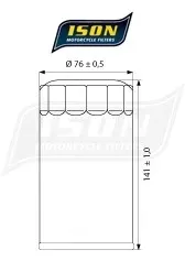 ison-filtr-oleju-ison173-b-numer-katalogowy-czesci-ison-173-b