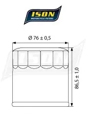 ison-filtr-oleju-ison551-numer-katalogowy-czesci-ison-551
