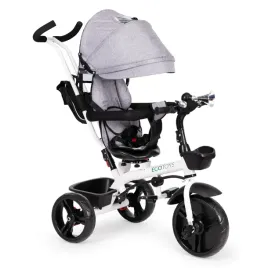 rowerek-trojkolowy-obrotowy-360-szary-z-daszkiem-ecotoys