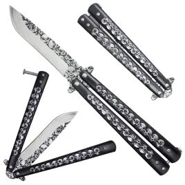 noz-motylkowy-motylek-ostry-balisong-czaszki