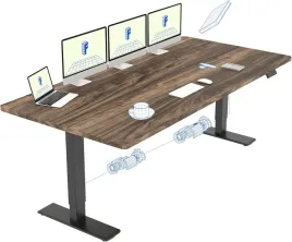 biurko-elektryczne-flexispot-qb2-200x80-cm-brazowe-podwojny-silnik-120-kg