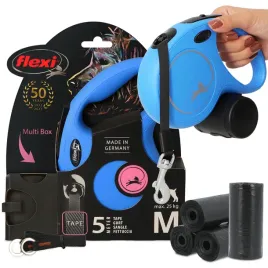 smycz-automatyczna-tasma-psa-m-25kg-5m-dozownik-multi-box-80x-worki-odchody