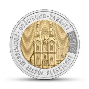 Moneta 5 zł Odkryj Polskę 2023 r.– Pocysterski Zespół w Gościkowie-Paradyżu