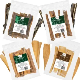 przysmak-dla-psa-zestaw-skory-konina-jelen-sarna-dzik-4x100g-gaczoo