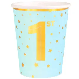 kubeczki-papierowe-1-urodziny-zlote-gwiazdki-niebieski-partypal-220