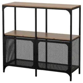 ikea-fjallbo-regal-czarny-100x95-cm