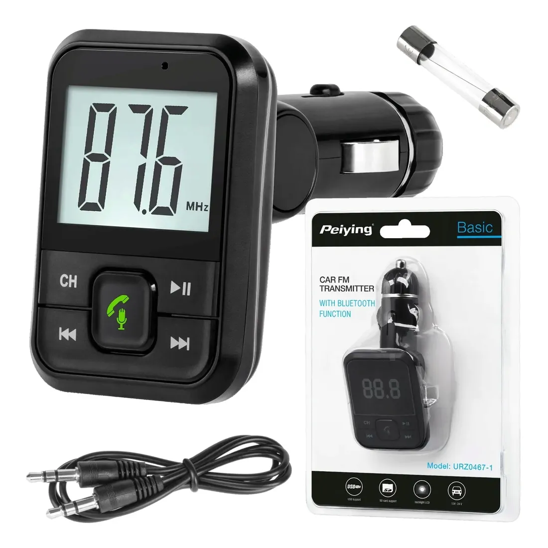 transmiter-samochodowy-fm-bluetooth-mp3-ladowarka-stan-nowy