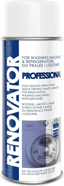 Farba do AGD lodówki pralki RAL 9016 biały śnieżny RENOVATOR AGD