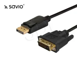 kabel-savio-cl-106-displayport-m-dvi-d-m-18m-kolor-czarny