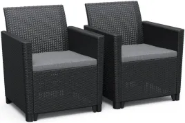 allibert-fotel-claire-2-szt-grafitowy