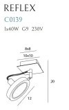 lampa-reflektor-spot-biala-reflex-c0139-maxlight-dlugosc-wysokosc-10-cm