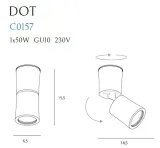 lampa-reflektor-spot-czarny-dot-c0157-maxlight-dlugosc-wysokosc-15-5-cm