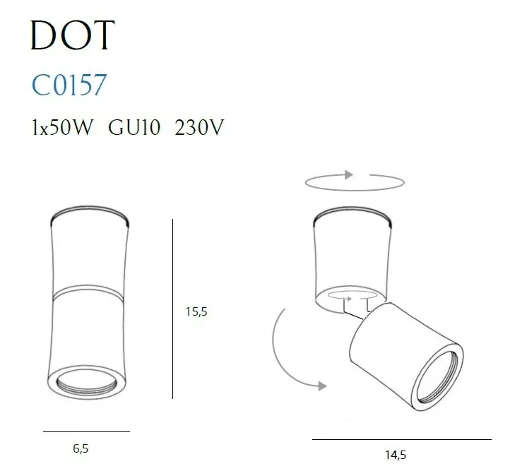 lampa-reflektor-spot-czarny-dot-c0157-maxlight