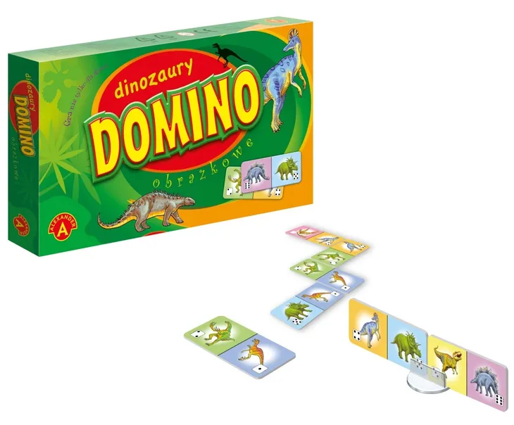Alexander Gra Edukacyjna Domino Dinoazury 05554