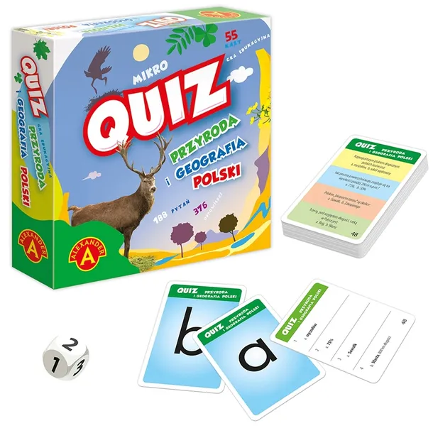 Alexander Kieszonkowa Edukacyjna Gra Quiz Przyroda i Geografia 28690