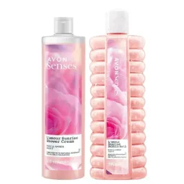 avon-senses-l-amour-sunrise-zestaw-zel-500ml-plyn-500ml