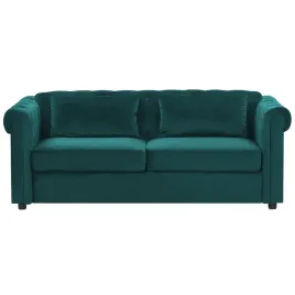 sofa-rozkladana-welurowa-zielona-chesterfield