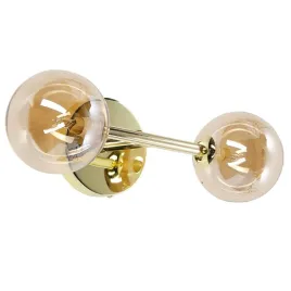 lampa-scienna-2-punktowa-zlota-ramis