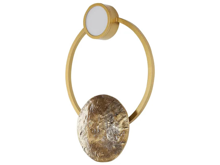 lampa-scienna-led-metalowa-zlota-ponuga-stan-nowy